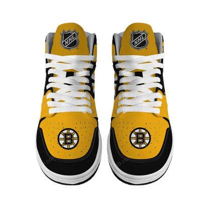 [SUPER SALE] NEW CUSTOMIZED NHL02 BT BRUINS AIR JORDAN SNEAKERS
