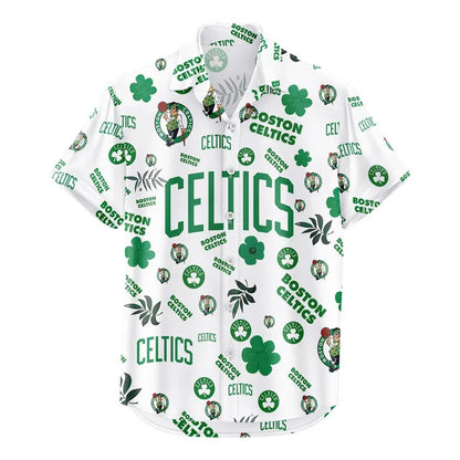 [HOT DEAL] NEW CUSTOMIZED NBA03 BCE BOSTON CELTICS UNISEX HAWAIIAN SHIRT & SHORTS SET
