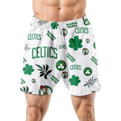 [HOT DEAL] NEW CUSTOMIZED NBA03 BCE BOSTON CELTICS UNISEX HAWAIIAN SHIRT & SHORTS SET