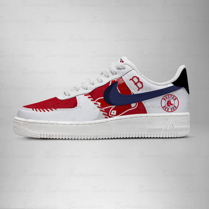 [FLASH SALE] NEW CUSTOMIZED MLB03 BR SOX AF1 SHOES