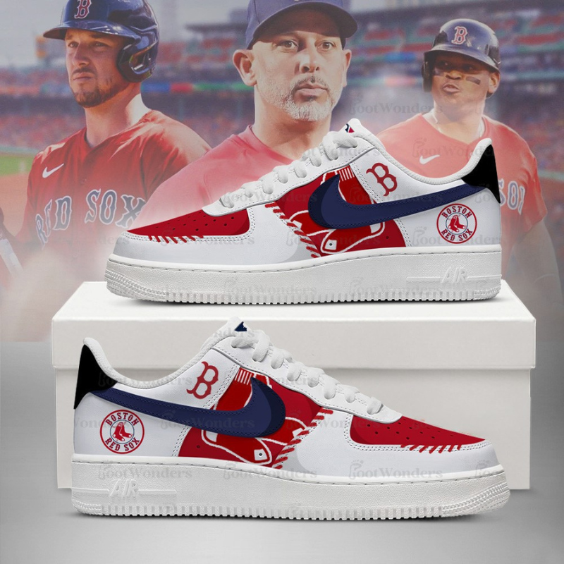 [FLASH SALE] NEW CUSTOMIZED MLB03 BR SOX AF1 SHOES