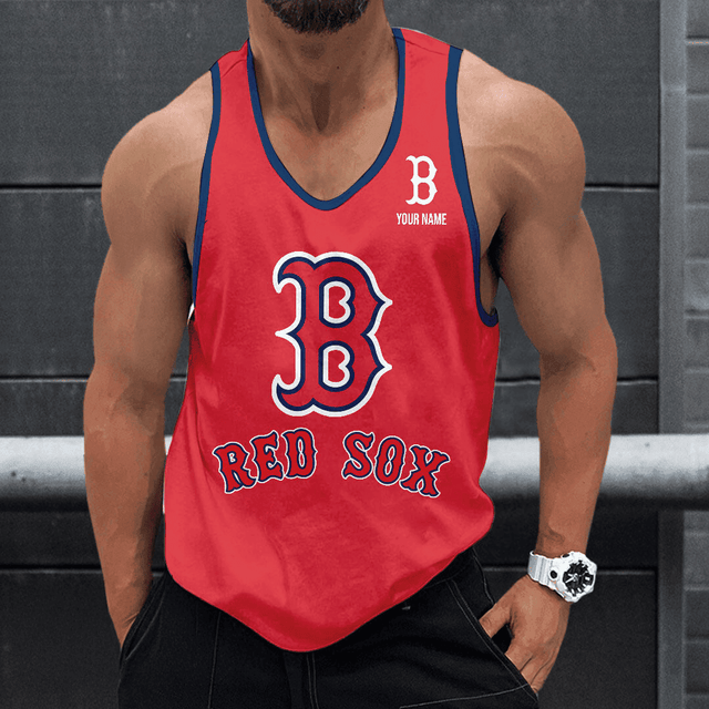 [FLASH SALE] NEW CUSTOMIZED MLB03 BOSTON RED SOX UNISEX TANK TOP