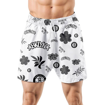 [HOT DEAL] NEW CUSTOMIZED NBA25 BNE BROOKLYN NETS UNISEX HAWAIIAN SHIRT & SHORTS SET