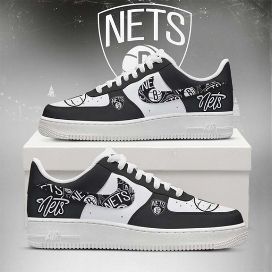 [HOT DEAL] NEW CUSTOMIZED NBA25 BNE BROOKLYN NETS AF1 SHOES