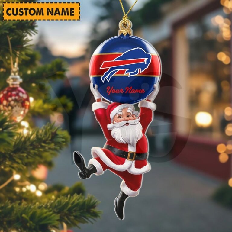 [SPECIAL OFFER] NEW CUSTOMIZED NFL03 BFB BUFFALO BILLS CHRISTMAS ACRYLIC ORNAMENT