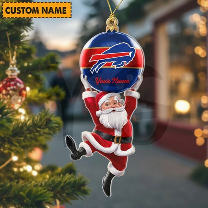 [SPECIAL OFFER] NEW CUSTOMIZED NFL03 BFB BUFFALO BILLS CHRISTMAS ACRYLIC ORNAMENT