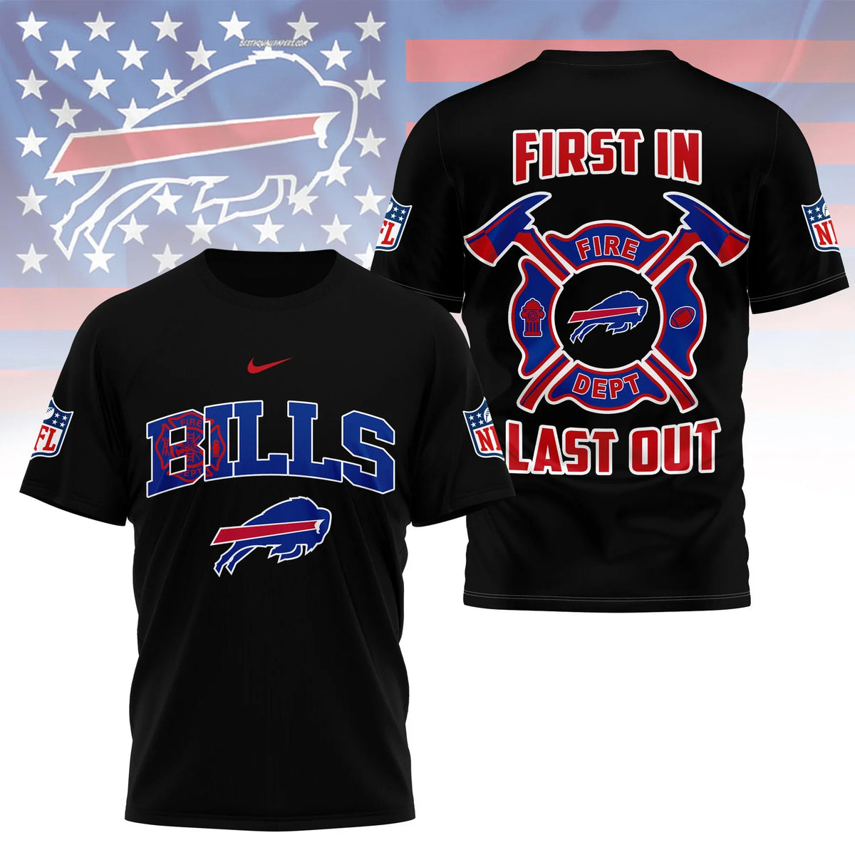 [SPECIAL OFFER] NEW CUSTOMIZED NFL03 BFB BUFFALO BILLS T-SHIRT | MULTIPLE COLORS AVAILABLE