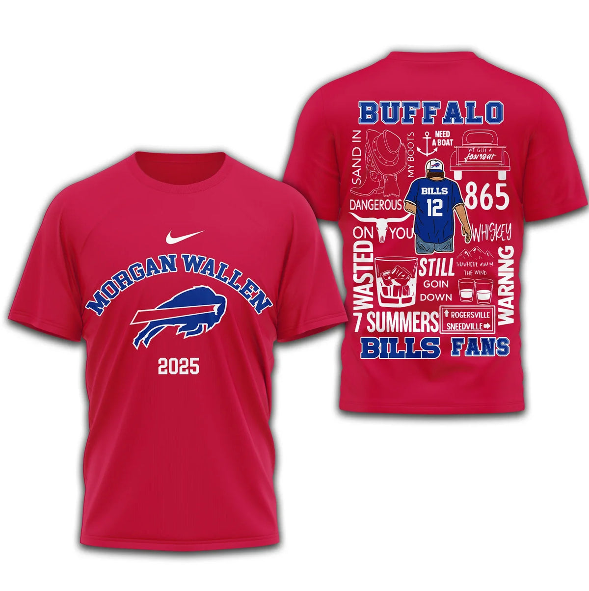 [SPECIAL OFFER] NEW CUSTOMIZED NFL03 BFB BUFFALO BILLS T-SHIRT | MULTIPLE COLORS AVAILABLE