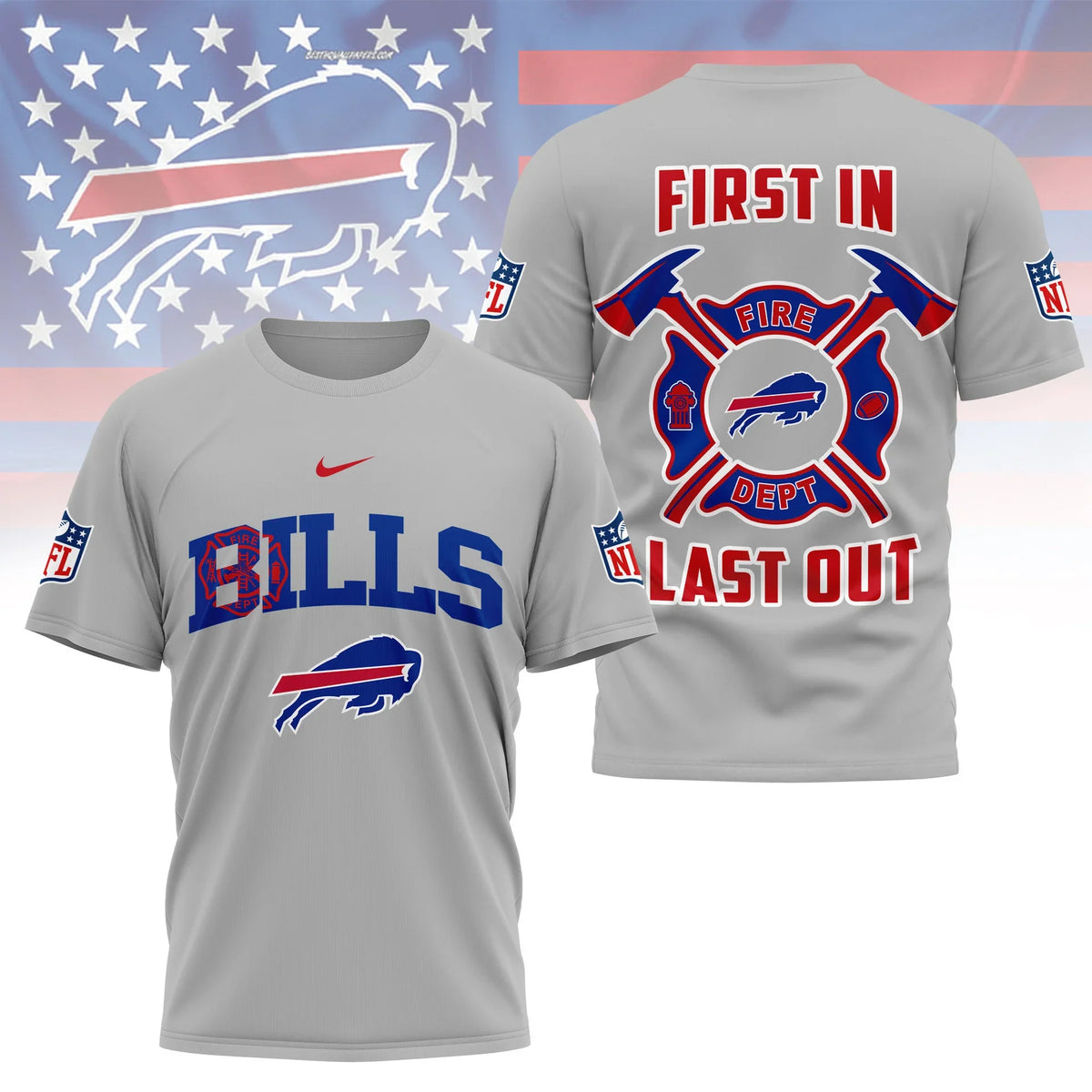 [SPECIAL OFFER] NEW CUSTOMIZED NFL03 BFB BUFFALO BILLS T-SHIRT | MULTIPLE COLORS AVAILABLE