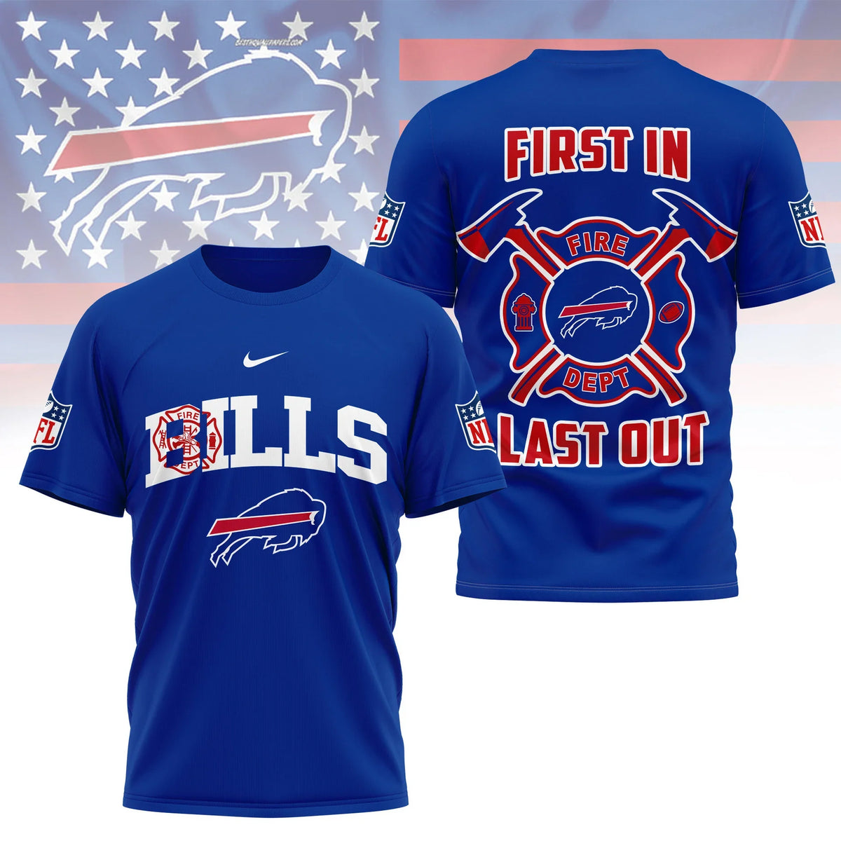 [SPECIAL OFFER] NEW CUSTOMIZED NFL03 BFB BUFFALO BILLS T-SHIRT | MULTIPLE COLORS AVAILABLE