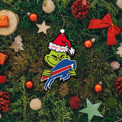 [SPECIAL OFFER] NEW CUSTOMIZED NFL03 BFB BUFFALO BILLS CHRISTMAS ACRYLIC ORNAMENT