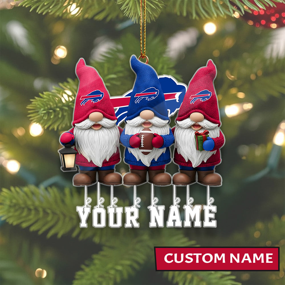 [SPECIAL OFFER] NEW CUSTOMIZED NFL03 BFB BUFFALO BILLS CHRISTMAS ACRYLIC ORNAMENT