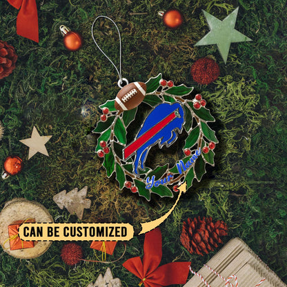 [SPECIAL OFFER] NEW CUSTOMIZED NFL03 BFB BUFFALO BILLS CHRISTMAS ACRYLIC ORNAMENT