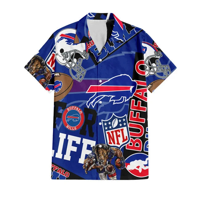 [SPECIAL OFFER] NEW CUSTOMIZED NFL03 BFB BUFFALO BILLS UNISEX HAWAIIAN SHIRT & SHORTS SET