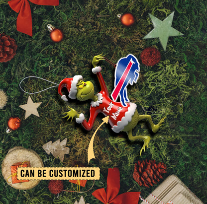[SPECIAL OFFER] NEW CUSTOMIZED NFL03 BFB BUFFALO BILLS CHRISTMAS ACRYLIC ORNAMENT