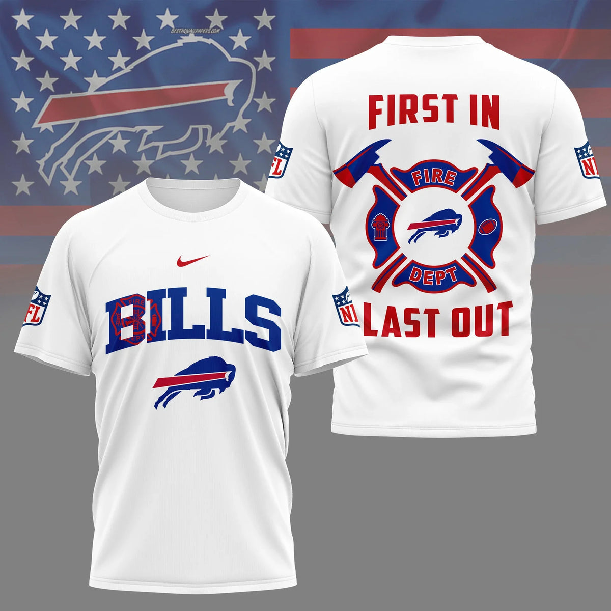 [SPECIAL OFFER] NEW CUSTOMIZED NFL03 BFB BUFFALO BILLS T-SHIRT | MULTIPLE COLORS AVAILABLE