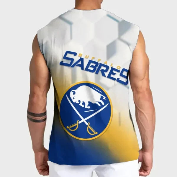 [SUPER SALE] NEW CUSTOMIZED NHL28 BFS BUFFALO SABRES TANK TOP & GYM SHIRT