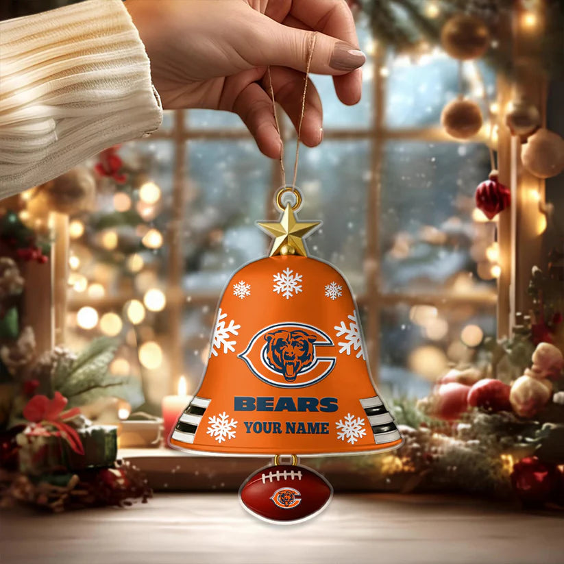 [SPECIAL OFFER] NEW CUSTOMIZED NFL26 CCB CHICAGO BEARS CHRISTMAS ACRYLIC ORNAMENT