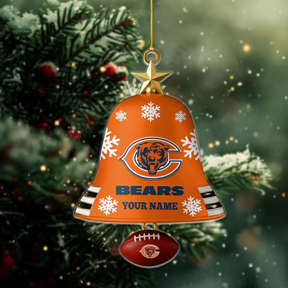 [SPECIAL OFFER] NEW CUSTOMIZED NFL26 CCB CHICAGO BEARS CHRISTMAS ACRYLIC ORNAMENT