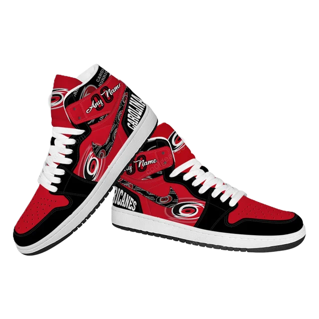[SUPER SALE] NEW CUSTOMIZED NHL07 CR HURRICANES AIR JORDAN SNEAKERS