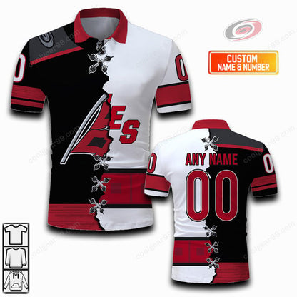 LIMITED EDITION - NEW CUSTOMIZED NHL07 CLH CAROLINA HURRICANES UNISEX T-SHIRT, POLO, HOODIE & JACKETS