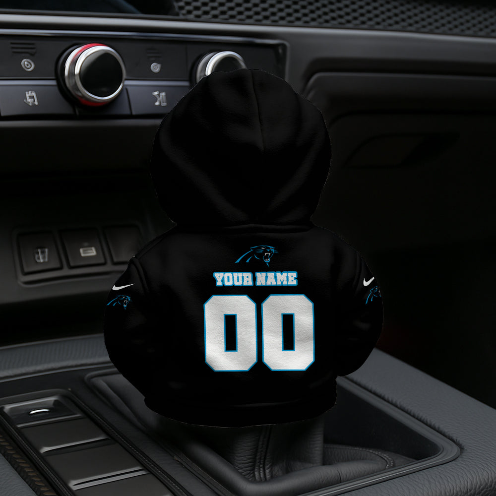[SPECIAL OFFER] NEW CUSTOMIZED NFL23 CLP CAROLINA PANTHERS AUTOMOTIVE HOODIE SHIFT KNOB COVER