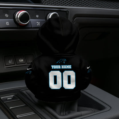 [SPECIAL OFFER] NEW CUSTOMIZED NFL23 CLP CAROLINA PANTHERS AUTOMOTIVE HOODIE SHIFT KNOB COVER