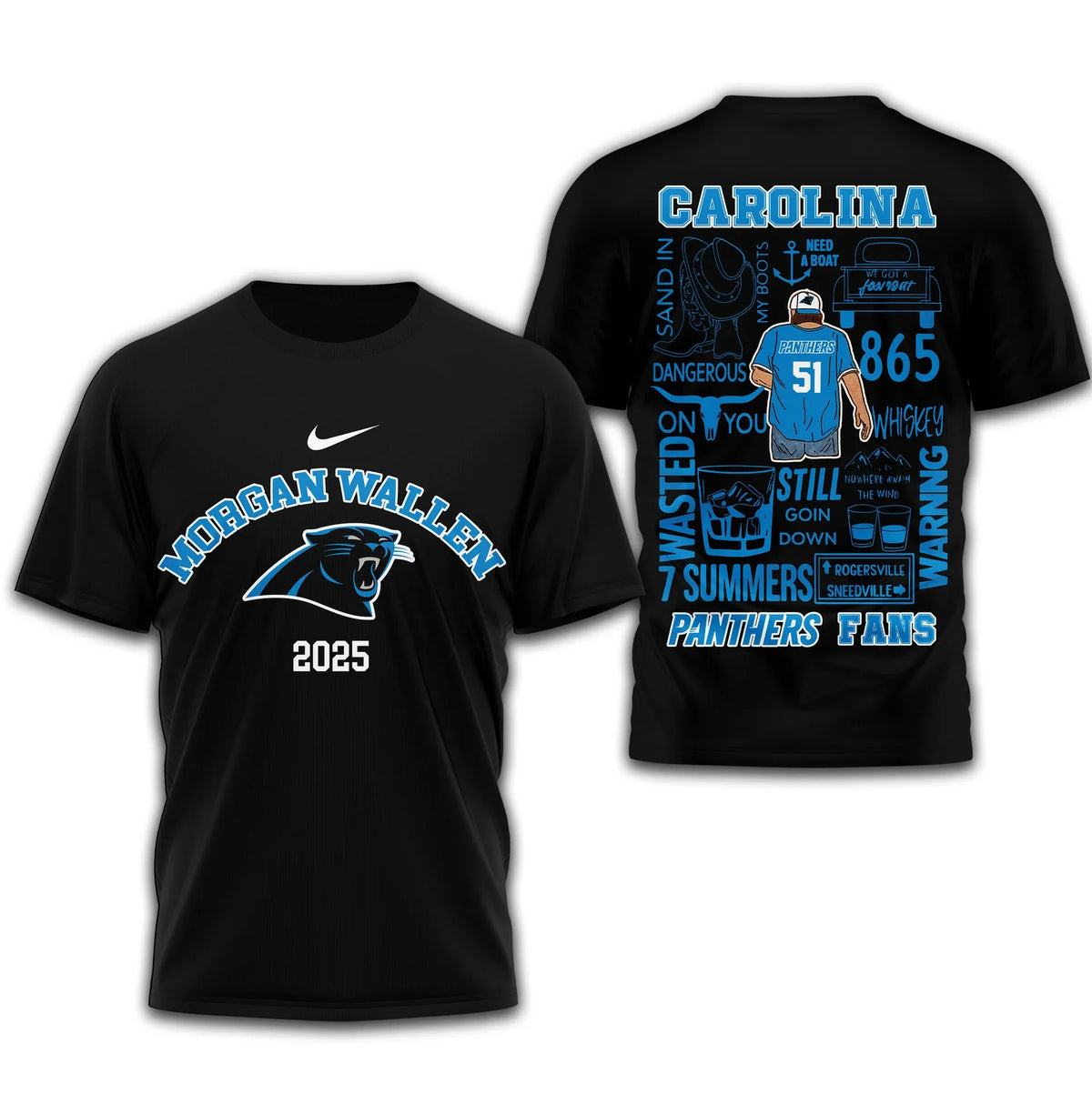 [SPECIAL OFFER] NEW CUSTOMIZED NFL23 CLP CAROLINA PANTHERS T-SHIRT | MULTIPLE COLORS AVAILABLE