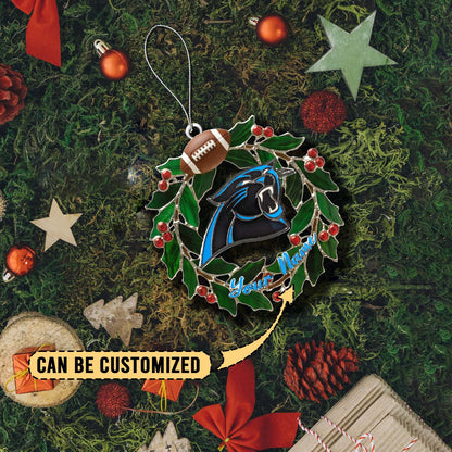 [SPECIAL OFFER] NEW CUSTOMIZED NFL23 CLP CAROLINA PANTHERS CHRISTMAS ACRYLIC ORNAMENT