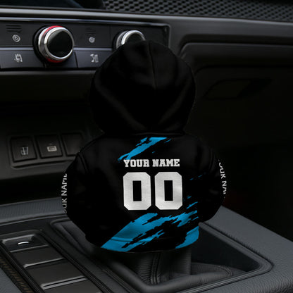 [SPECIAL OFFER] NEW CUSTOMIZED NFL23 CLP CAROLINA PANTHERS CAR HOODIE SHIFT KNOB COVER