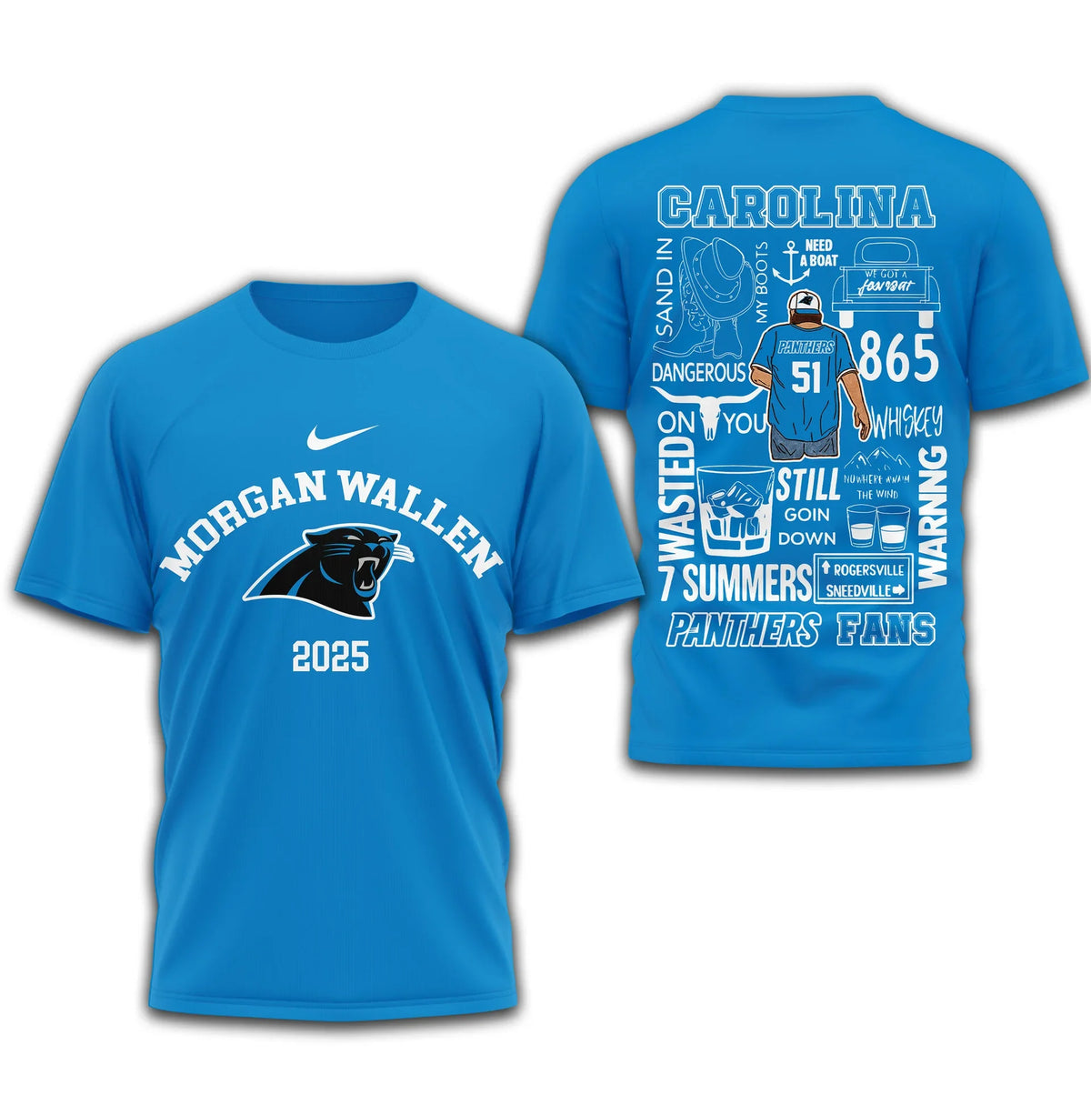 [SPECIAL OFFER] NEW CUSTOMIZED NFL23 CLP CAROLINA PANTHERS T-SHIRT | MULTIPLE COLORS AVAILABLE
