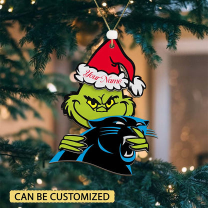 [SPECIAL OFFER] NEW CUSTOMIZED NFL23 CLP CAROLINA PANTHERS CHRISTMAS ACRYLIC ORNAMENT