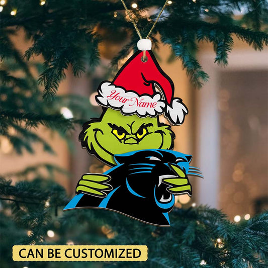 [SPECIAL OFFER] NEW CUSTOMIZED NFL23 CLP CAROLINA PANTHERS CHRISTMAS ACRYLIC ORNAMENT