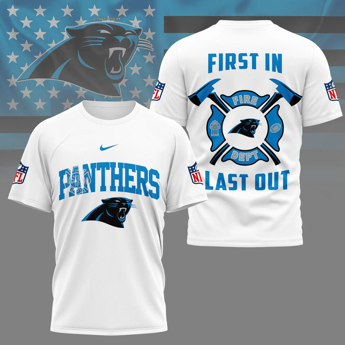 [SPECIAL OFFER] NEW CUSTOMIZED NFL23 CLP CAROLINA PANTHERS T-SHIRT | MULTIPLE COLORS AVAILABLE