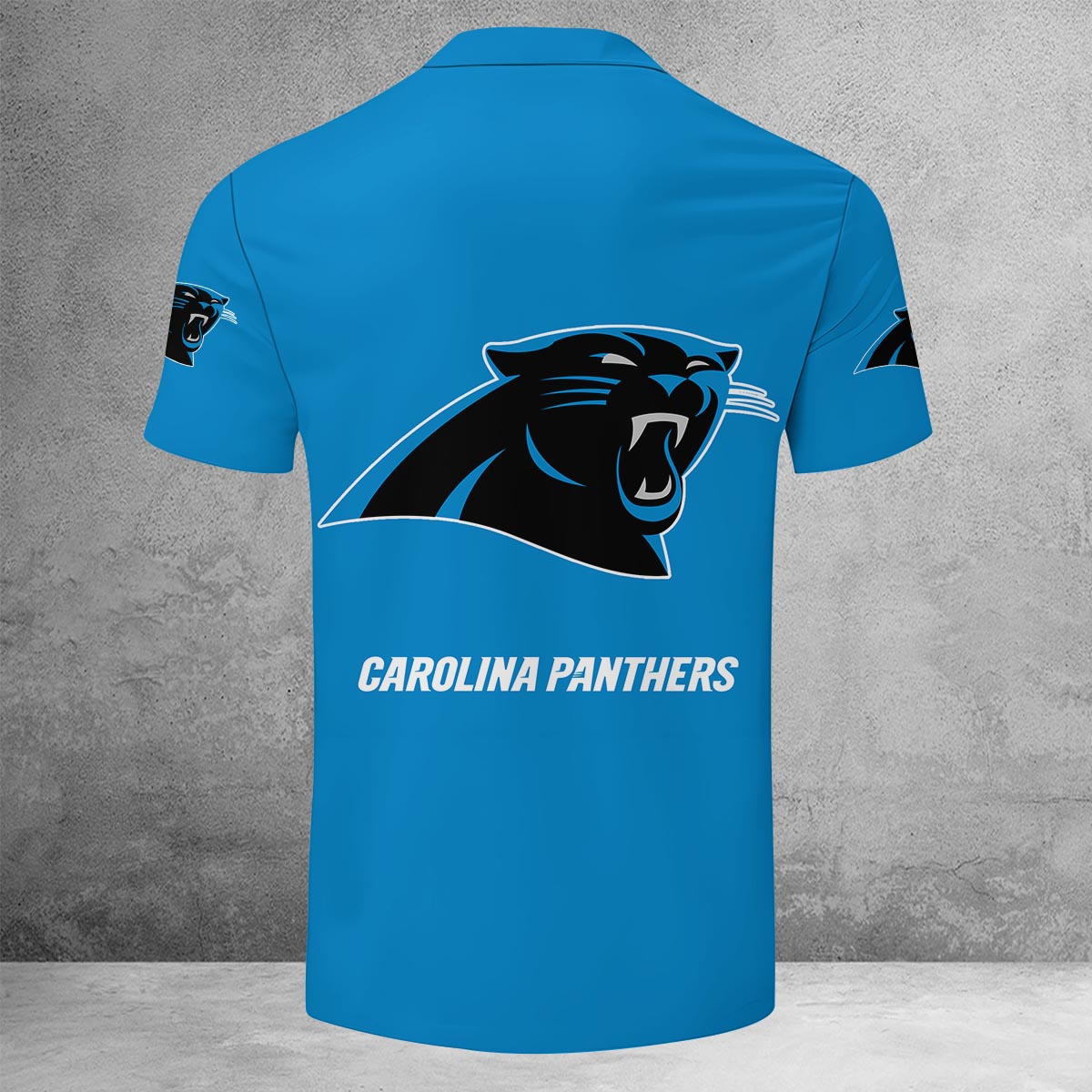 [SPECIAL OFFER] NEW CUSTOMIZED NFL23 CLP CAROLINA PANTHERS ZIP POLO SHIRT