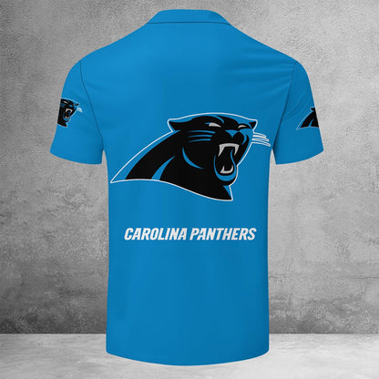 [SPECIAL OFFER] NEW CUSTOMIZED NFL23 CLP CAROLINA PANTHERS ZIP POLO SHIRT