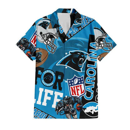 [SPECIAL OFFER] NEW CUSTOMIZED NFL23 CLP CAROLINA PANTHERS UNISEX HAWAIIAN SHIRT & SHORTS SET