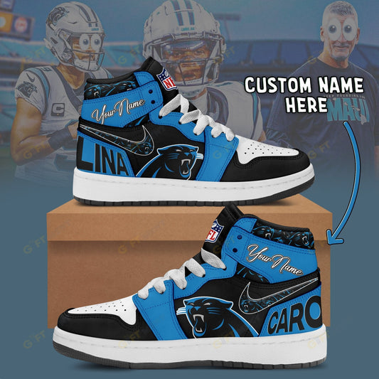[SPECIAL OFFER] NEW CUSTOMIZED NFL23 CLP CAROLINA PANTHERS AIR JORDAN 1