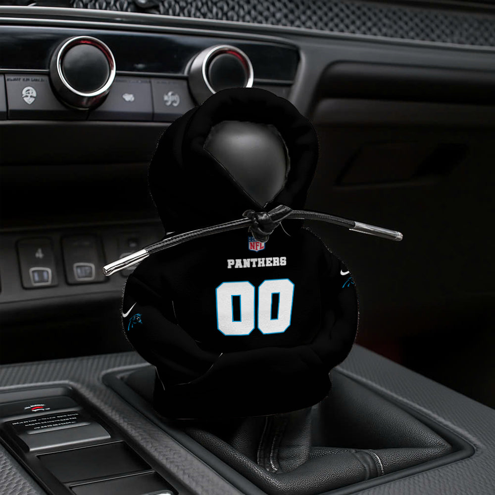 [SPECIAL OFFER] NEW CUSTOMIZED NFL23 CLP CAROLINA PANTHERS AUTOMOTIVE HOODIE SHIFT KNOB COVER