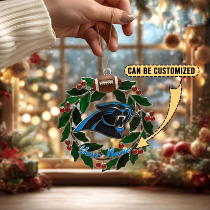 [SPECIAL OFFER] NEW CUSTOMIZED NFL23 CLP CAROLINA PANTHERS CHRISTMAS ACRYLIC ORNAMENT