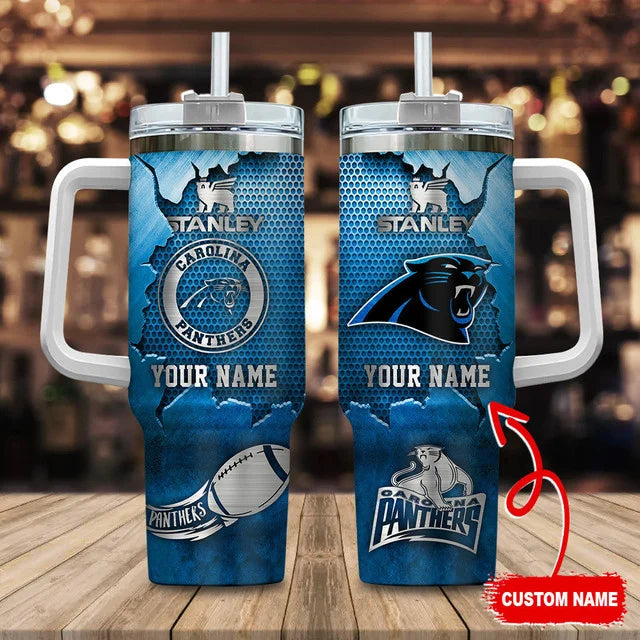 [SPECIAL OFFER] NEW CUSTOMIZED NFL23 CLP CAROLINA PANTHERS TUMBLER CUP
