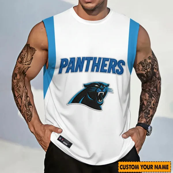 [SPECIAL OFFER] NEW CUSTOMIZED NFL23 CLP CAROLINA PANTHERS TANKTOP & GYM SHIRT