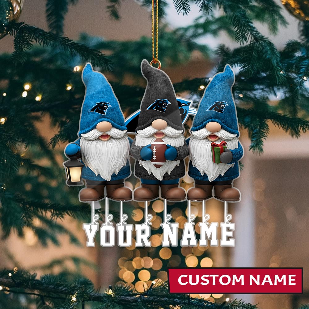 [SPECIAL OFFER] NEW CUSTOMIZED NFL23 CLP CAROLINA PANTHERS CHRISTMAS ACRYLIC ORNAMENT