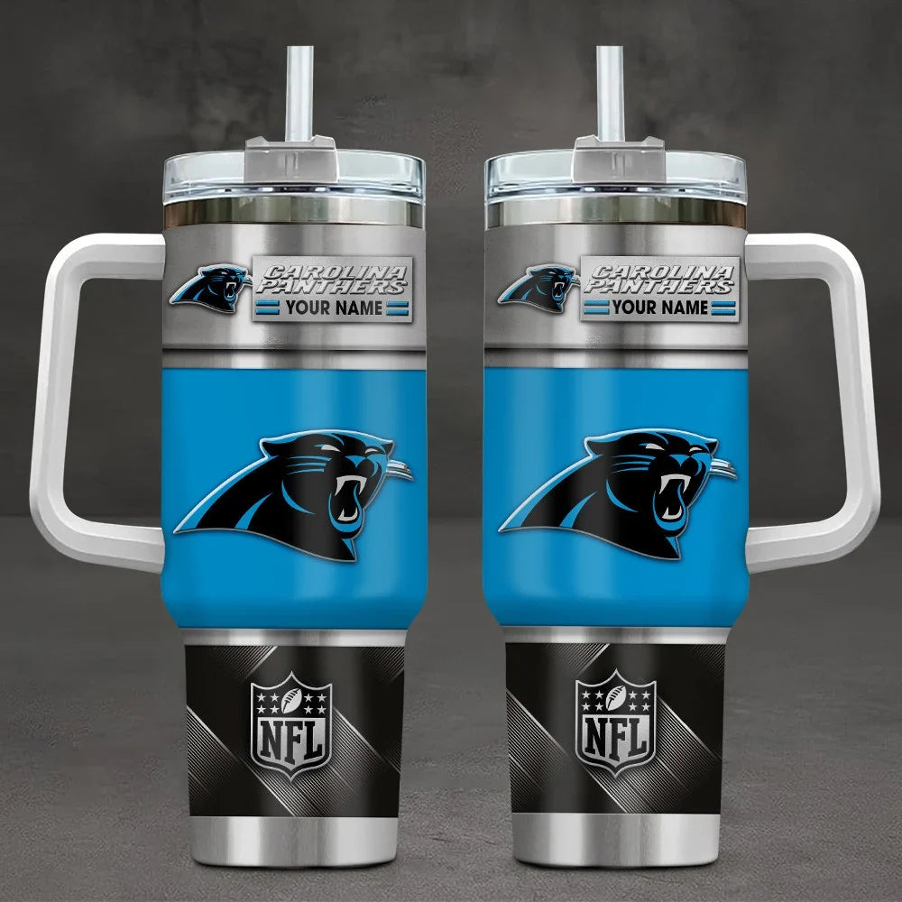 [SPECIAL OFFER] NEW CUSTOMIZED NFL23 CLP CAROLINA PANTHERS TUMBLER CUP