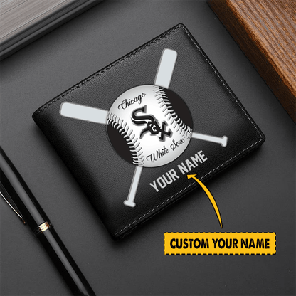 [FLASH SALE] NEW CUSTOMIZED MLB26 CWS CHICAGO WHITE SOX LEATHER WALLET