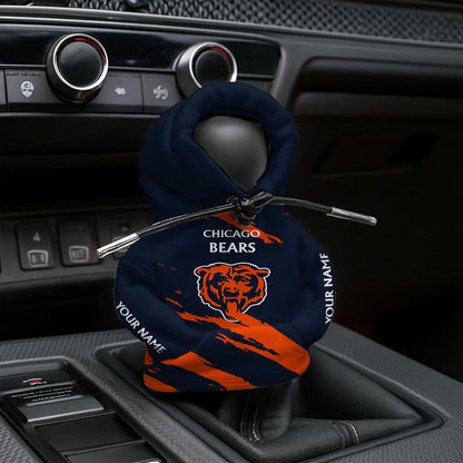 [SPECIAL OFFER] NEW CUSTOMIZED NFL26 CCB CHICAGO BEARS CAR HOODIE SHIFT KNOB COVER