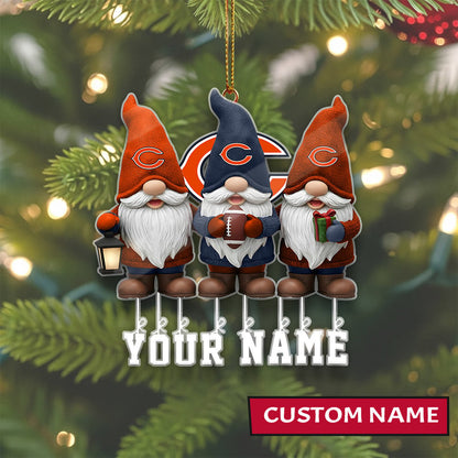 [SPECIAL OFFER] NEW CUSTOMIZED NFL26 CCB CHICAGO BEARS CHRISTMAS ACRYLIC ORNAMENT