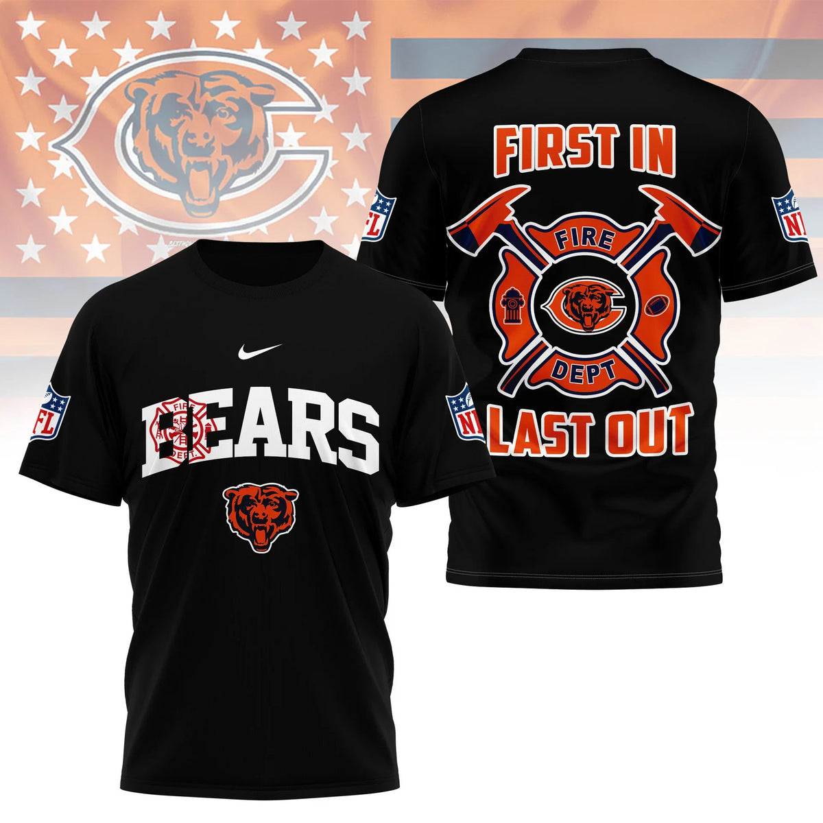 [SPECIAL OFFER] NEW CUSTOMIZED NFL26 CCB CHICAGO BEARS T-SHIRT | MULTIPLE COLORS AVAILABLE
