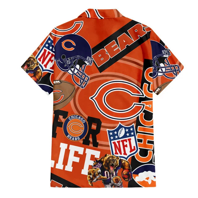 [SPECIAL OFFER] NEW CUSTOMIZED NFL26 CCB CHICAGO BEARS UNISEX HAWAIIAN SHIRT & SHORTS SET