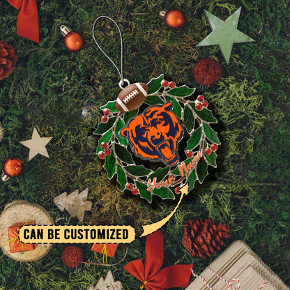 [SPECIAL OFFER] NEW CUSTOMIZED NFL26 CCB CHICAGO BEARS CHRISTMAS ACRYLIC ORNAMENT